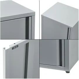 [en.casa] Burlöv Aktenschrank 88 x 40 x 35 cm Grau