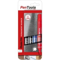 Pentel PenTools N50-PRO4ABCEU Permanentmarker farbsortiert 3,0 mm, 4 St.