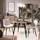 Vicco Esszimmerstuhl Ravlo Polyester beige/schwarz 2er Set