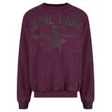 Karl Kani Street Academy Washed Oversized Crew Pullover - Violet - S