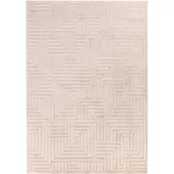 Teppich AYYILDIZ TEPPICHE "SAHARA 1114", beige, B:140cm H:12mm L:200cm, Polypropylen, Teppiche, Pflegeleicht / Strapazierfähig / Trend Colors
