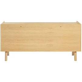 WoodMan Sideboard WOODMAN "Nice", braun (eiche), B:160cm H:75cm T:45cm, FSC-zertifiziertes teilmassives Holz, Sideboards, Sideboard, Kommode, Breite 169 cm, Echtholzfurnier aus Eiiche, viel Stauraum