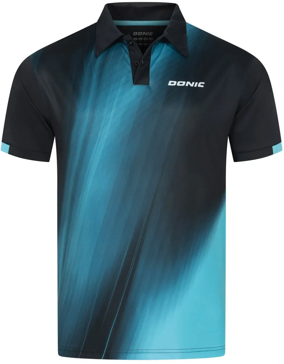 Donic Hemd Fire schwarz/hellblau M - M
