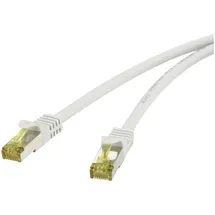 Renkforce RF-4149876 RJ45 Patchkabel CAT 6a (Rohkabel CAT 7) S/FTP 15.00 m Grau mit Rastnasenschutz, Flammwidrig 1 St.
