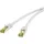 Renkforce RF-4149876 RJ45 Patchkabel CAT 6a (Rohkabel CAT 7) S/FTP 15.00 m Grau mit Rastnasenschutz, Flammwidrig 1 St.