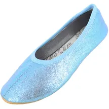 Beck Basic Glitzer Gymnastikschuhe, Blau, 30 EU