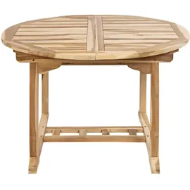 möbelliebling Gartentisch ausziehbar 120-170 x 75 cm Beige