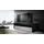 Vladon Valencia Lowboard 155 x 46 x 40 cm Schwarz matt/Sandgrau Hochglanz