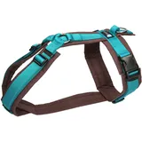 AnnyX Fun Hundegeschirr braun/Petrol M