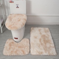 WAITLOVER WC-Fußmatten-Set für Badezimmer, saugfähig, für Dusche, WC, Zimmer, Teppich, Fußmatte