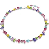 Swarovski Gema Halskette, Verschiedene Schliffe, Mehrfarbig, Rhodiniert | OS
