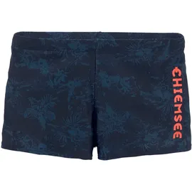 Chiemsee Boxer-Badehose CHIEMSEE, Herren, Gr. 7, N-Gr, blau (marine, bedruckt), Polyamid, Badehosen, mit Print