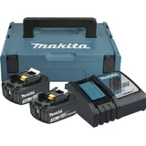 Makita Power Source Kit 18 V Li-Ion 2 x 3,0 Ah + DC18RC Ladegerät + Makpac 197952-5