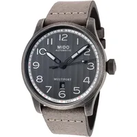 Mido Herren M0326073605000 Multifort 44mm Marineblau Ziffernblatt Leder Uhr