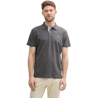 Tom Tailor Herren Poloshirt BASIC CONTRAST Dark grau XXL