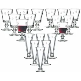 LA Rochère France Biene Abeille Wein- und Sektgläser Set 18-tlg. 0,15 l