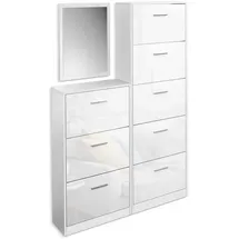 Vicco Gizmo 59 x 105 x 22 cm hochglänzend weiß / weiß