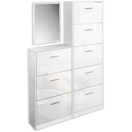 Vicco Gizmo 59 x 105 x 22 cm hochglänzend weiß / weiß