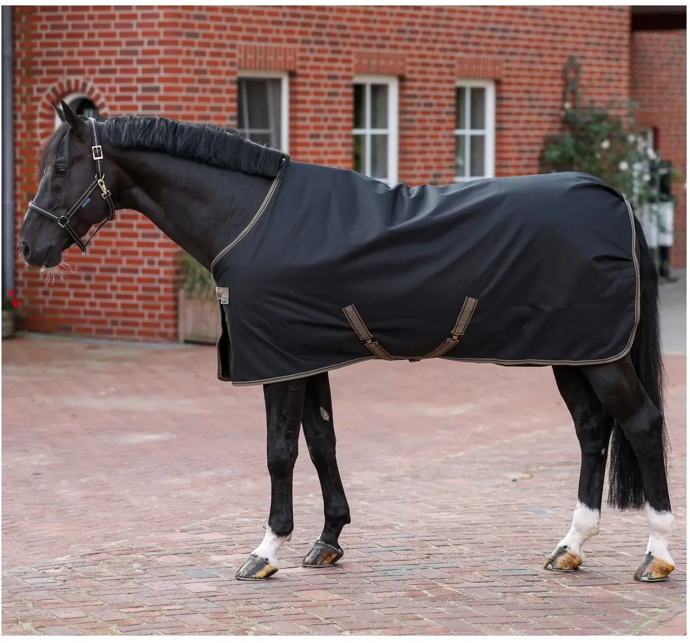 Bucas Stalldecke Freedom schwarz/taupe 135 cm