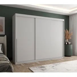 home collective Schwebetürenschrank 250 x 200 x 62 cm Weiß