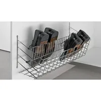 Hettich Schrank-Schuhablage, 2-reihig, 9132903, Breite 357mm, Stahl verchromt