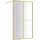 vidaXL Duschwand für Begehbare Dusche ESG Klarglas Golden 118x195cm