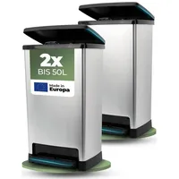 Novaliv Mülleimer 50 l Schwarz
