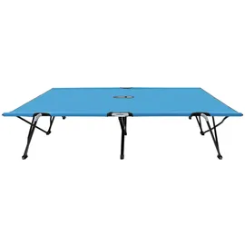 vidaXL Doppelliege Klappbar 194 x 124 x 44 cm Blau