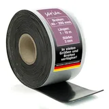 sarian Gummistreifen selbstklebend Stärke 3 mm - NR/SBR viele Größen wählbar 65 Shore einseitige Klebeschicht Klebeband Gummimatte Gummiunterlage Gummi-Matte-Platte Vollgummi Schürfleiste Hartgummi