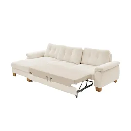 meinSofa Ecksofa aus Cord Suna ¦ beige ¦ Maße (cm): B: 316 H: 86 T: 177.0