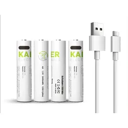 Kaiser Electronics USB-C Lithium-Ionen-Akku 1,5V AAA 750mWh 4er