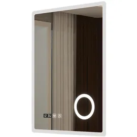 pro.tec LED-Badspiegel Racale 60x80 cm Weiß pro.tec