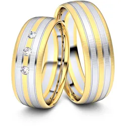 Trauringe Gladbeck 750er Gelb-/Weiflgold - 5596