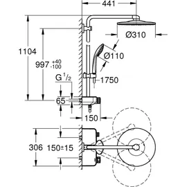 Grohe Euphoria SmartControl System 310 Duo warm sunset 26507DA0