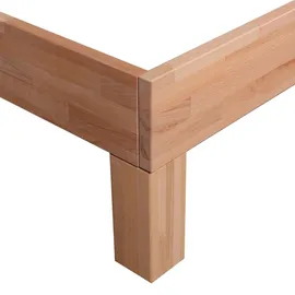 Krok Wood Massivholzbett Julia in Buche 180x220 cm - Transparent