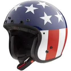 Simpson Chopper USA, Jethelm - Weiß/Blau/Rot - L