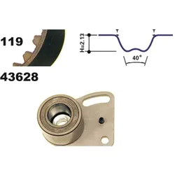 Zahnriemensatz MAPCO 23628 für Ford Sierra II Capri Transit Turnier