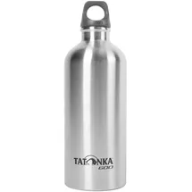 Tatonka Stainless Steel Bottle 0,6l - Unzerbrechliche Flasche aus Edelstahl - schadstofffrei (BPA-frei), rostfrei, lebensmittelecht, spülmaschinenfest - Mit Öse zum Befestigen (600ml)