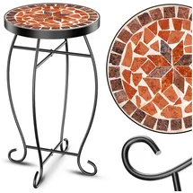 Kesser Mosaiktisch Blumenhocker rund 60 x 34 cm Braun