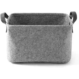 ProLeo Filz Aufbewahrungstasche Wäschekorb Aufbewahrungskorb Filzkorb mit Griff Schrank Organizer Aufbewahrungsbox für Kleidung Handtücher Bettwäsche Spielsachen by