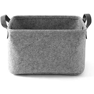 ProLeo Filz Aufbewahrungstasche Wäschekorb Aufbewahrungskorb Filzkorb mit Griff Schrank Organizer Aufbewahrungsbox für Kleidung Handtücher Bettwäsche Spielsachen by
