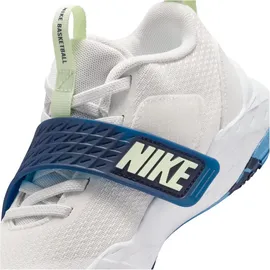 Nike Team Hustle D Basketballschuhe Kinder 104 - summit white/volt tint-midnight navy 34