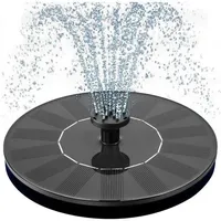 Schwimmender Solar-vogelbrunnen (1 W) Mit 6 Düsen, Für Garten, Teich, Pool Und Außenbereich