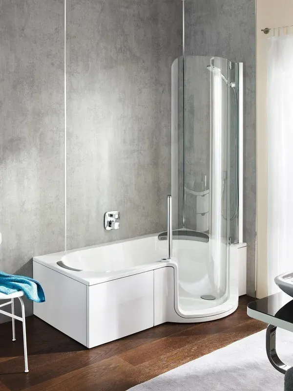 Artweger Twinline 1 Badewanne mit geraden Abschluss