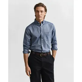 GANT Langarmhemd Blau L
