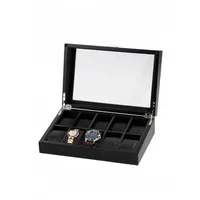 Rothenschild Uhrenbox Rothenschild Uhrenbox RS-2375-10OAK für 10 Uhren schwarz schwarz