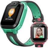 imoo Smartwatch für Kinder Watch Phone Z1, 4G Kinder-Smartwatch-Telefon mit langanhaltendem Video-und Telefonanruf, Kinder-GPS-Uhr mit Echtzeit-Ortung und Wasserdichtigkeit IPX8 (Grün)