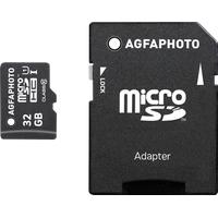 AgfaPhoto microSDHC Mobile High Speed 32GB Class 10 UHS-I + SD-Adapter