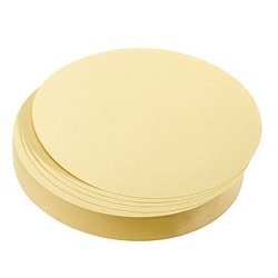 FRANKEN Moderationskarten gelb Ø 9,5 cm, 500 Blatt