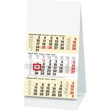 Brunnen Dreimonats-Tischkalender 2027 9,7x19cm
